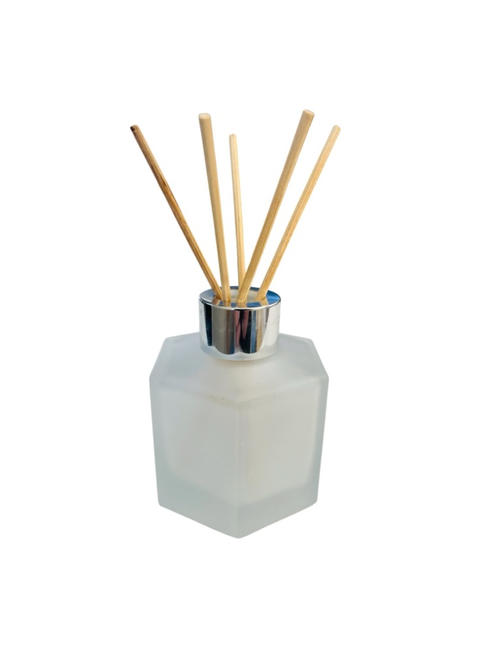 Calvin Klein Frosted Glass Reed Diffuser with Natural Rattan Sticks - White - Picture 8 of 8